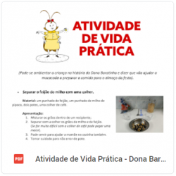 Atividade de Vida Prática Dona Baratinha